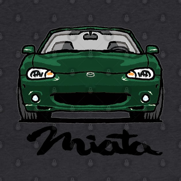 MX5 Miata NB Dark Green by Woreth